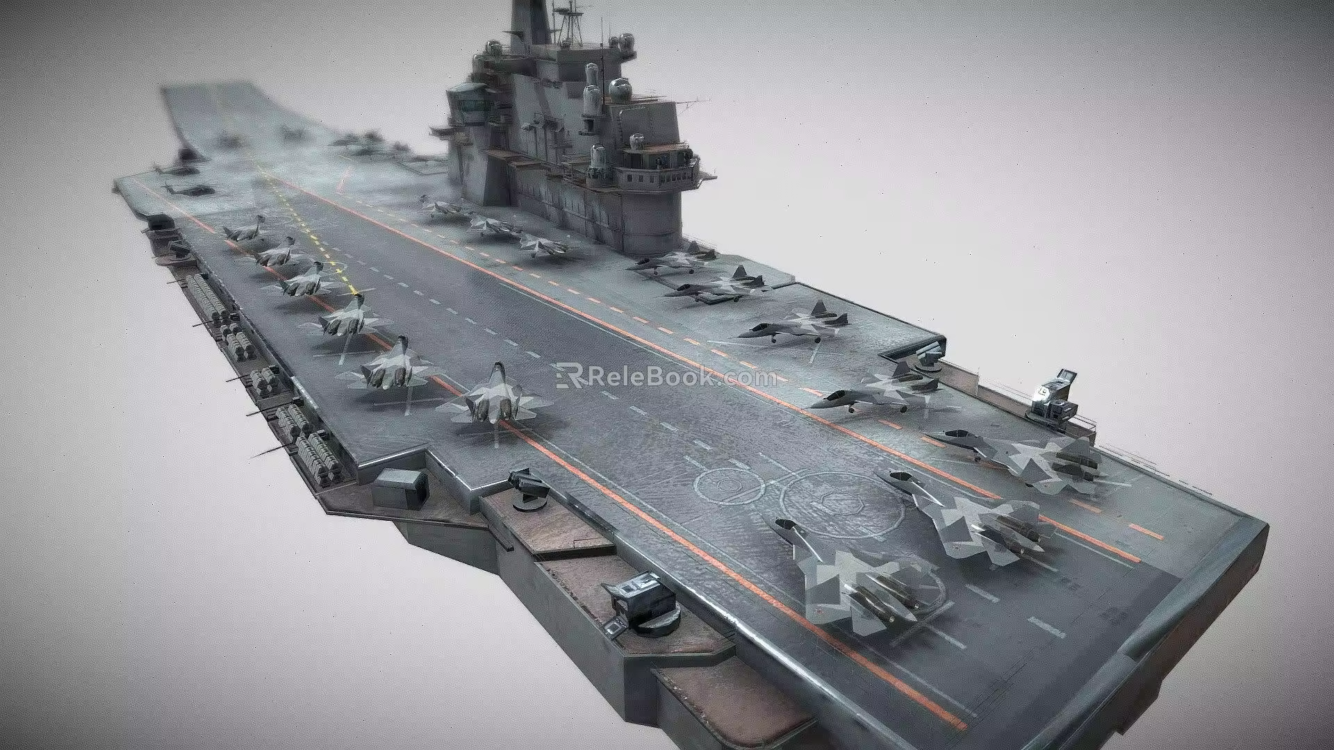 Admiral Kuznetsov aircraft carrier 3d model