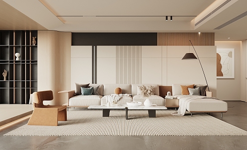 modern living room 3d model