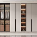 Modern Wardrobe Interior Design With Glass Doors Drawers And Shelves Lighting