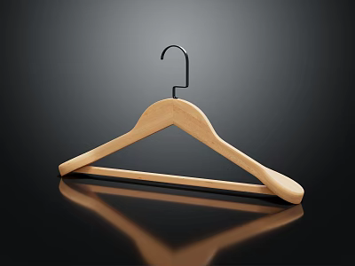 Modern Hangers Wooden Hangers Wooden Hangers 3d model