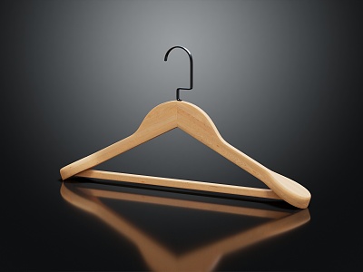 Modern Hangers Wooden Hangers Wooden Hangers 3d model