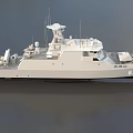 Cruise ship frigate warship destroyer warship missile ship low face number low model simple model game film and television class super realistic 3d model