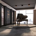 Modern Public Office Space With Open Layout Large Windows And Ergonomic Workstations 3d model
