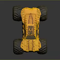 Modern all-terrain vehicle toy car 3d model