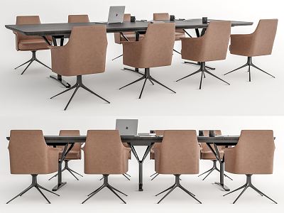 Modern Meeting Table and Chair Meeting Table and Chair Combination Leather Office Chair model