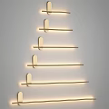 Modern Wall Lamps With Sleek Black Design Mounted On White Wall And Warm Illumination