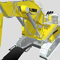 Yellow Liebherr 9-2000 Heavy Duty Tracked Excavator With Large Bucket