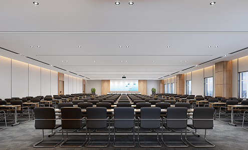 Modern Conference Hall Report Hall 3d model