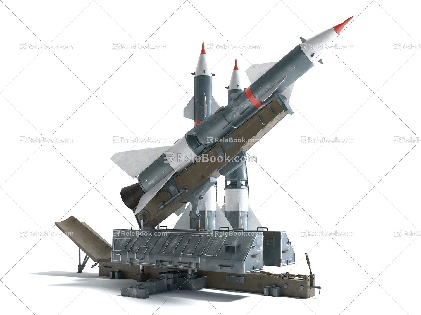 Style Weapon Missile Launcher Military Equipment Shells 3d model