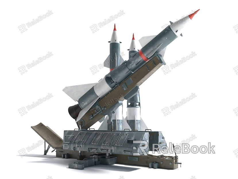 Style Weapon Missile Launcher Military Equipment Shells model