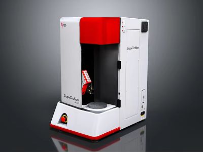 Red And White Speedy300 3D Printer With Compact Design And Professional Features 3d model