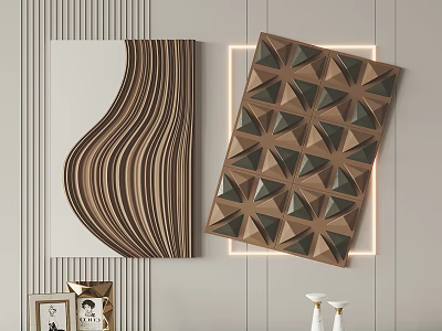 Modern Wall Decorative Wall Decorative Painting Ornaments Combination 3d model