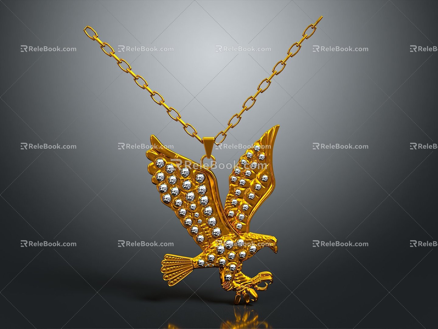 Modern Pendant Diamond Pendant Eagle Diamond Pendant Pendant 3d model