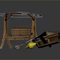 Wooden Rowboat With Small Table Solar Panels Yellow Object And Outdoor Gear