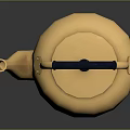 Shiny Golden Teapot With Metallic Finish And Black Handle For Household Use