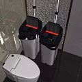 Modern Mop Buckets With Mops For Bathroom Daily Cleaning Tools Setup