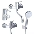 Various Styles Of Modern Chrome Faucets For Kitchen Bathroom And Shower