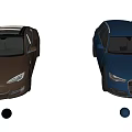 Tesla and Audi Cars in Brown Blue and Black Colors with Different Models on
