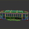 vintage train steam train train carriage locomotive head steam car carriage train modern vehicle 3d model