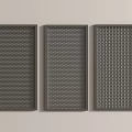 Modern iron mesh partition hollow screen 3d model