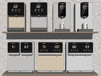 Modern Water Dispensers with Digital Temperature Display for Home Daily Use 3d model