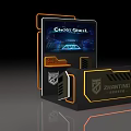 Zhanting Ghost Shell Amusement Equipment With Interactive Screen And Modern Design 3d model