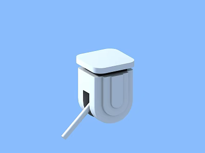 White Compact Wall Mounted Fire Equipment With Functional Design And Safety Features For Buildings 3d model