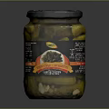 Fresh Pickled Cucumbers In Glass Jar With Tangy Flavor And Crunchy Texture