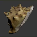 Natural Stone And Wooden Decorative Piece With Textured Surface And Crafted Details