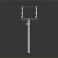 High Voltage Electric Power Support Poles With Ceramic Insulators And Crossarms