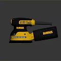 DEWALT Electric Sander With Yellow Black Body And Dust Collection Attachment