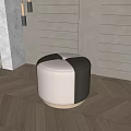 Modern sofa stool 3d model
