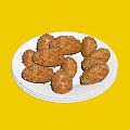 Delicious Golden Brown Crunchy Sesame Cookies On Stacked White Plates
