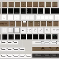 Modern switch socket removable socket 3d model