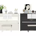 Modern Piano 3d model