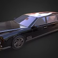 Black Luxury Limousine Car With Stylish Exterior And Elegant Design