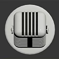 Vintage Metal Microphone With Classic Retro Design And Round Stand Base