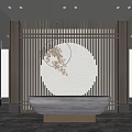 New Chinese Reception Desk 3d model