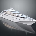 Luxury White Modern Yacht Exterior Design With Multiple Decks And Sleek Structure