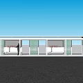 modern platform bus platform 3d model