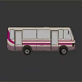 minibus minivan driverless bus school bus van box car 3d model