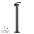 Modern Black Outdoor Light with Sleek Vertical Design for Garden Exterior Use
