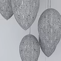 Sparkling Heart Shaped Crystal Chandelier With Multiple Hanging Pendants For Interior