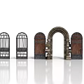 Different Types Of Architectural Door Designs With Iron Wood Stone Structures And Reflections