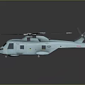 3D Rendered Helicopter Model with Six Rotors and Detailed Cockpit Design