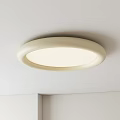Modern Round White Flush Mount Ceiling Light With Bright Illumination For Home Interior 3d model