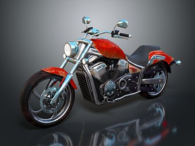 Modern Motorcycle Two-wheeled Motocross Motorcycle model