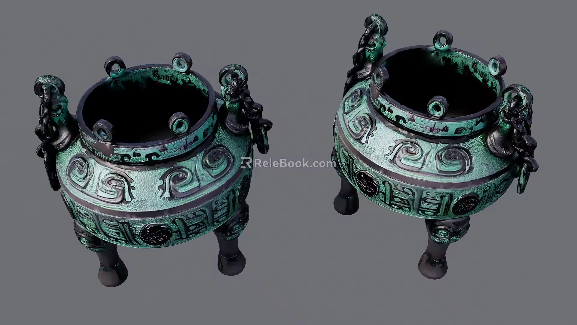 bronze tripod 3d model