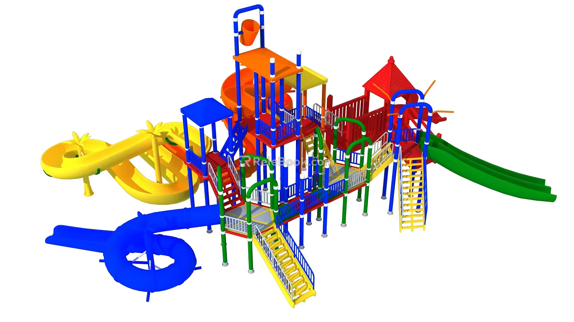 Modern slide children'slide 3d model