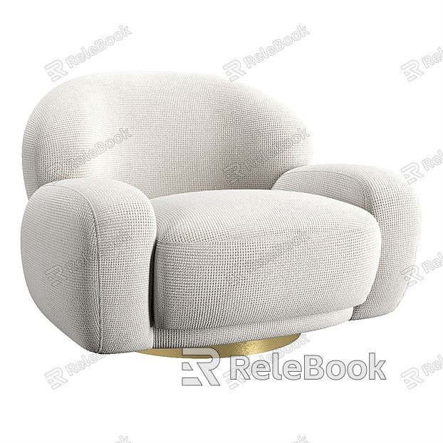 Light Luxury Single Sofa model